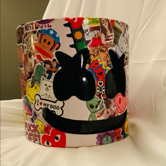 MARSHMELLO -CUSTOM MADE GRAFFITI MARSHMELLO HELMET - Picture 4 of 10